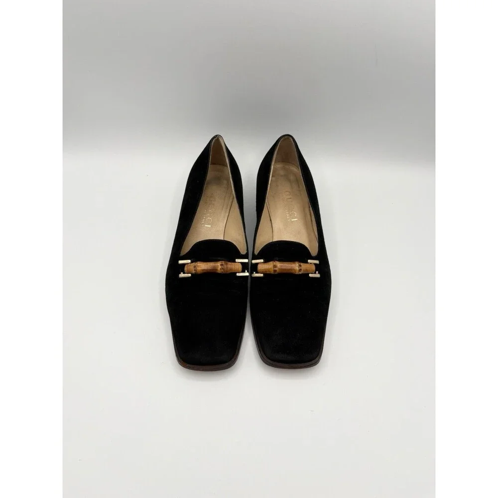 Gucci black suede